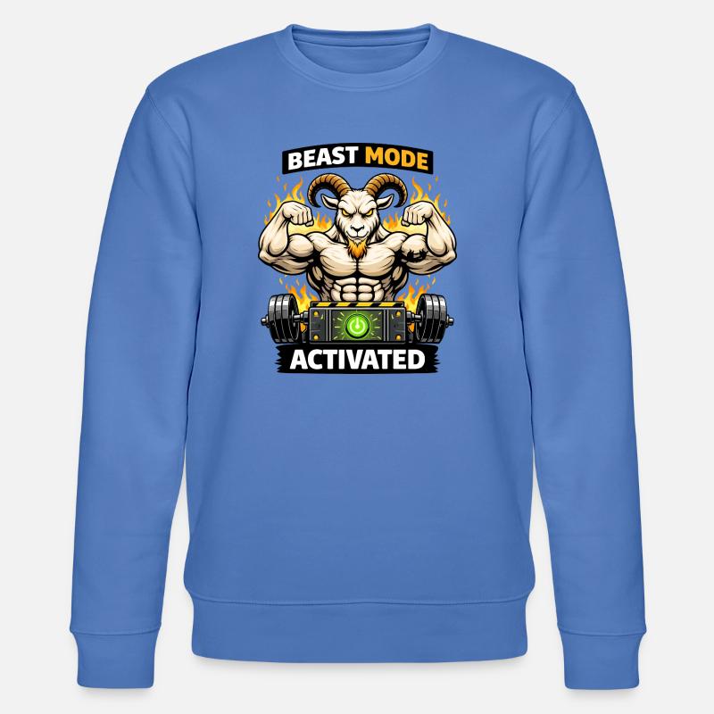 Mode Focus Activé Chèvre - Sweat bio CHANGER Stanley/Stella Unisexe - bleu