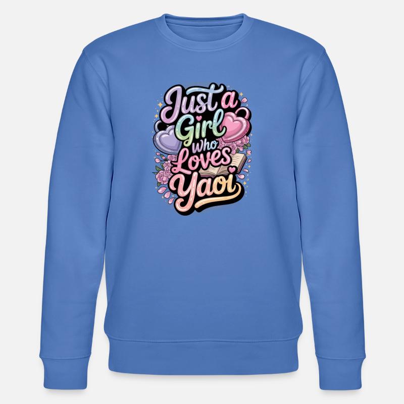 Nur ein Mädchen, das Yaoi liebt. - Stanley/Stella Unisex Bio-Sweatshirt CHANGER  - Blau