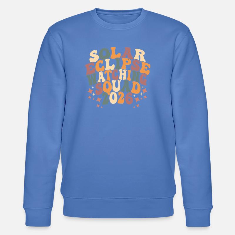 Solar Eclipse Squad 2026 - Stanley/Stella Unisex Bio-Sweatshirt CHANGER  - Blau