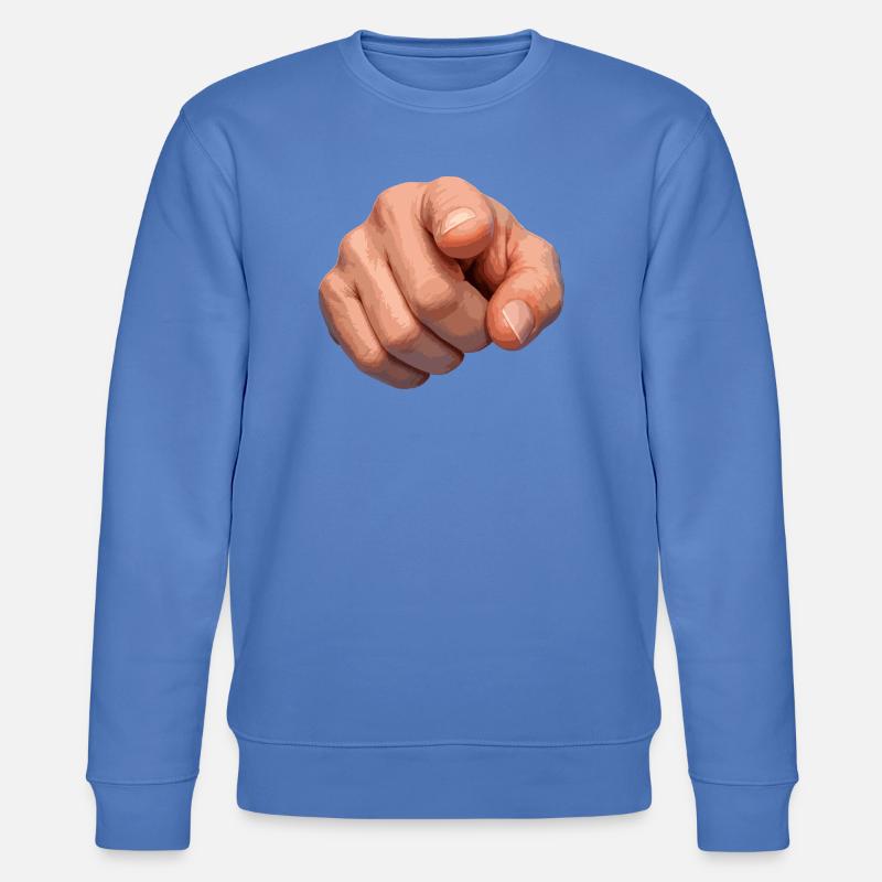 Dotting Clue Illustration - Stanley/Stella Unisex Bio-Sweatshirt CHANGER  - Blau