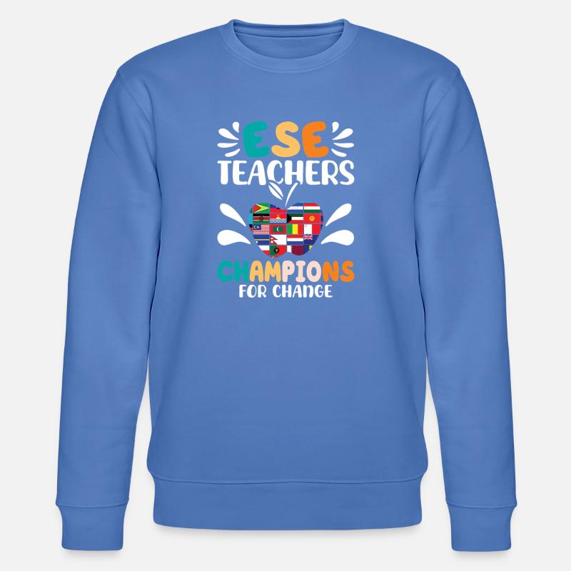 Cadeaux pour les enseignants ESE - Sweat bio CHANGER Stanley/Stella Unisexe - bleu