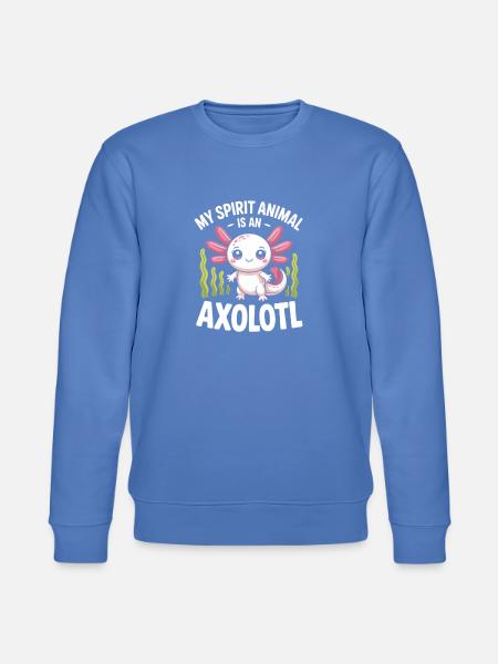 Axolotl Geisttier-Tee - Stanley/Stella Unisex Bio-Sweatshirt CHANGER - Blau