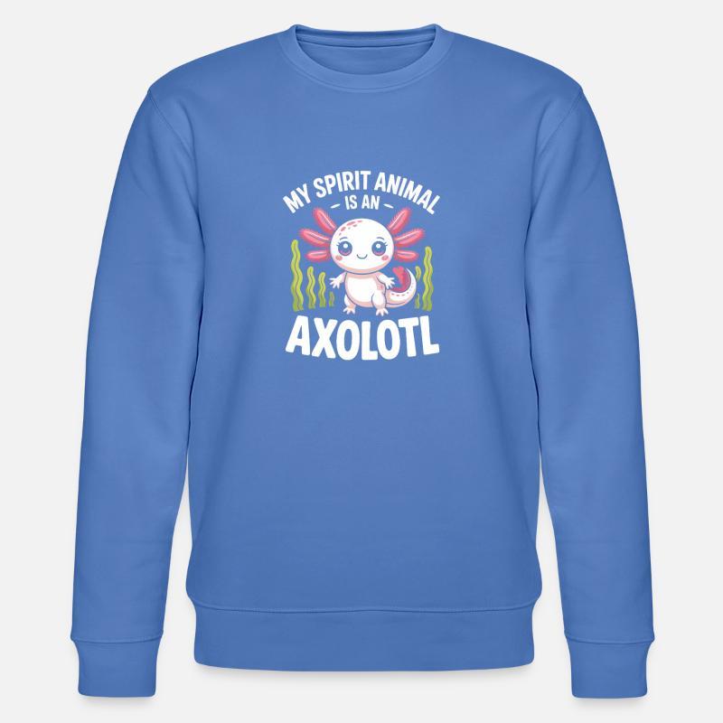 Axolotl Spirit Animal Tee - Sweat bio CHANGER Stanley/Stella Unisexe - bleu