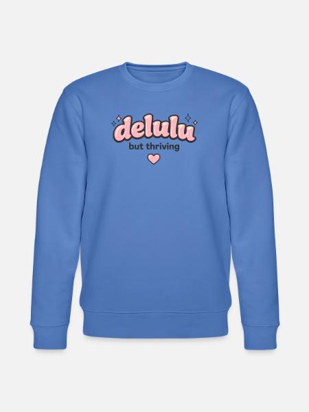 Delulu Thriving Logo - Stanley/Stella Unisex Bio-Sweatshirt CHANGER - Blau