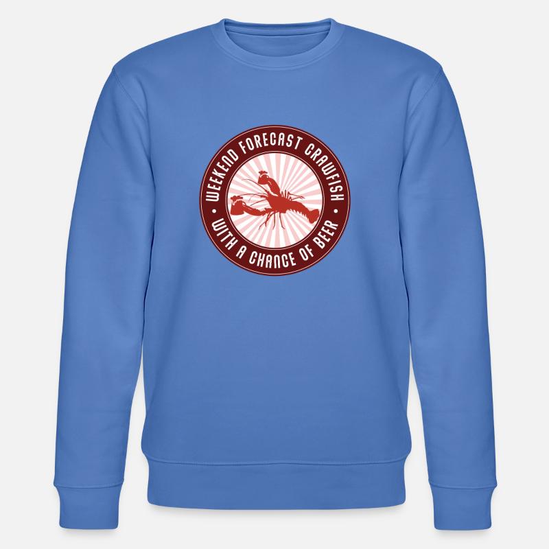 Crawfish Weekend Bierchance - Stanley/Stella Unisex Bio-Sweatshirt CHANGER  - Blau