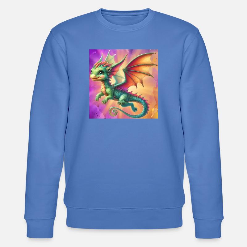 Drache - Stanley/Stella Unisex Bio-Sweatshirt CHANGER  - Blau