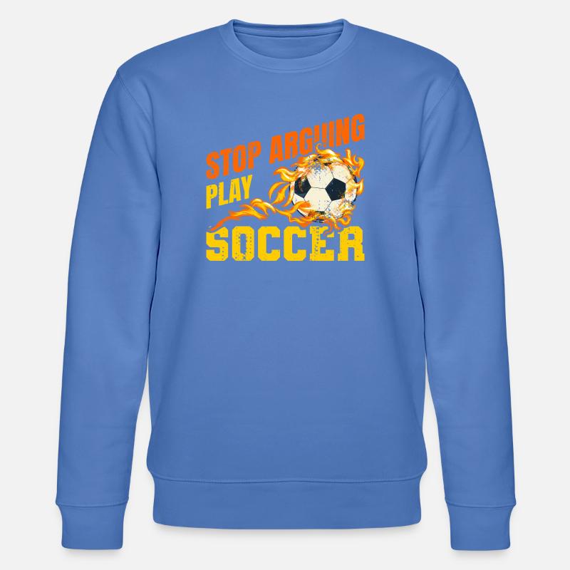 Fußball Witziger Spruch - Stanley/Stella Unisex Bio-Sweatshirt CHANGER - Blau