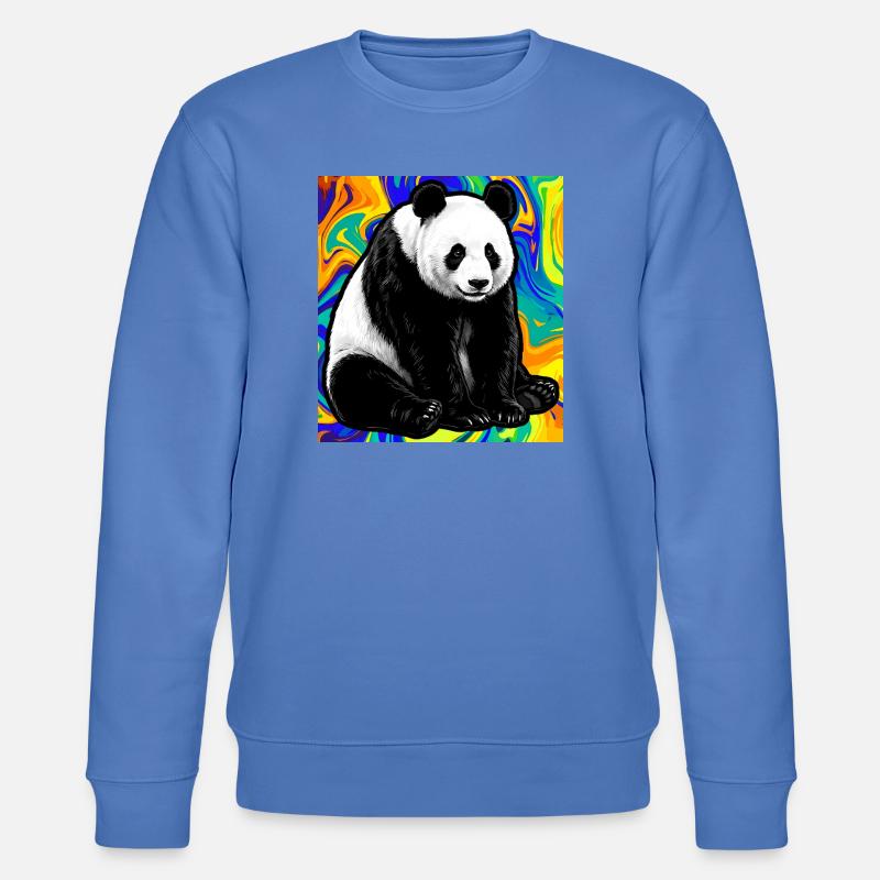 Panda - Stanley/Stella Unisex Bio-Sweatshirt CHANGER  - Blau