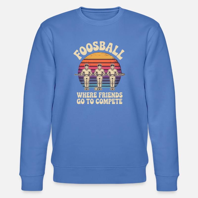 Tischfußball Evolution Lustiges Kickern Foosball - Stanley/Stella Unisex Bio-Sweatshirt CHANGER - Blau