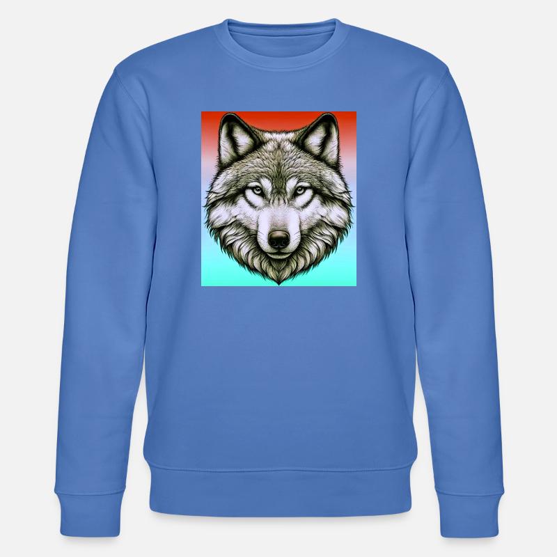 Wolf - Stanley/Stella Unisex Bio-Sweatshirt CHANGER  - Blau