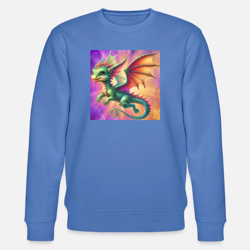Drache - Stanley/Stella Unisex Bio-Sweatshirt CHANGER - Blau