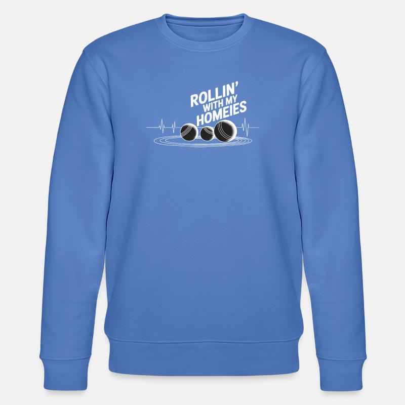 Boccia King Präzision Leidenschaft 	 - Stanley/Stella Unisex Bio-Sweatshirt CHANGER  - Blau