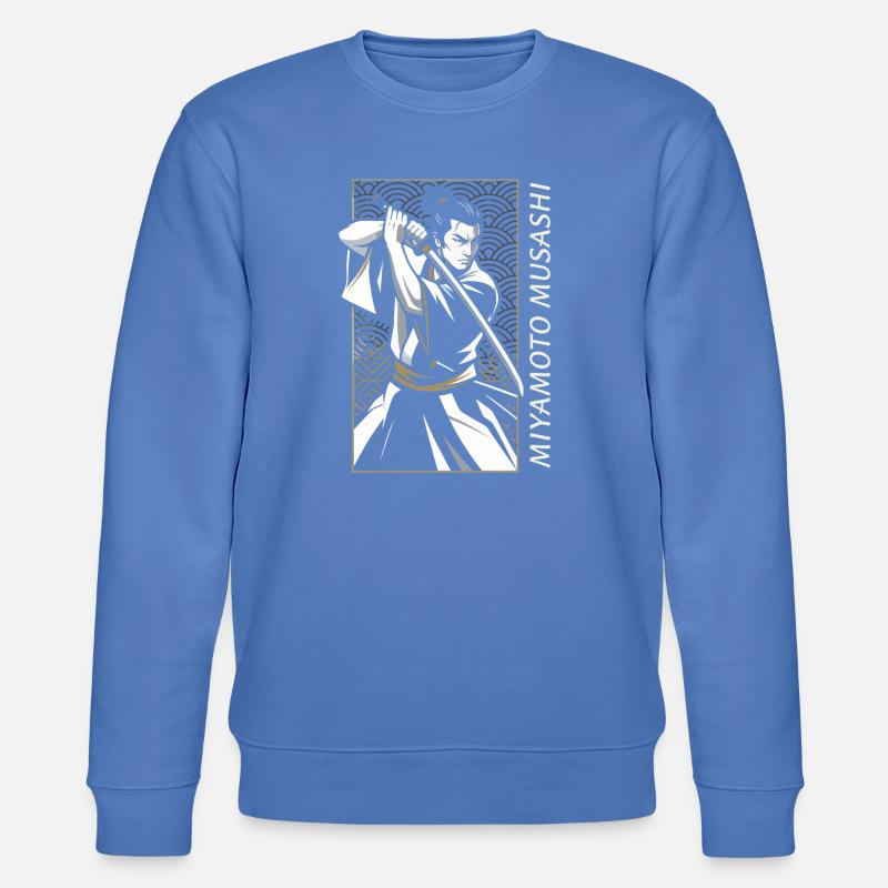 Miyamoto Musashi Samurai - Stanley/Stella Unisex Bio-Sweatshirt CHANGER  - Blau