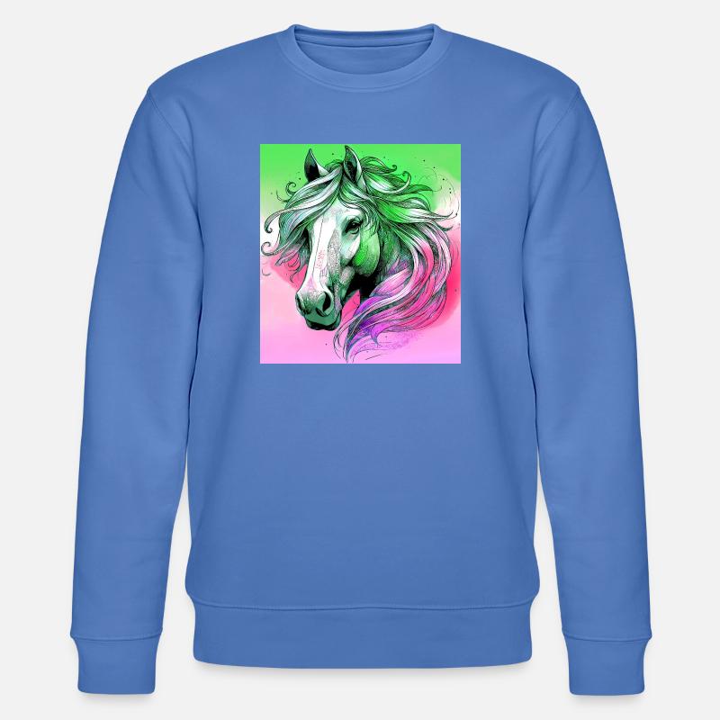 cheval - Sweat bio CHANGER Stanley/Stella Unisexe - bleu