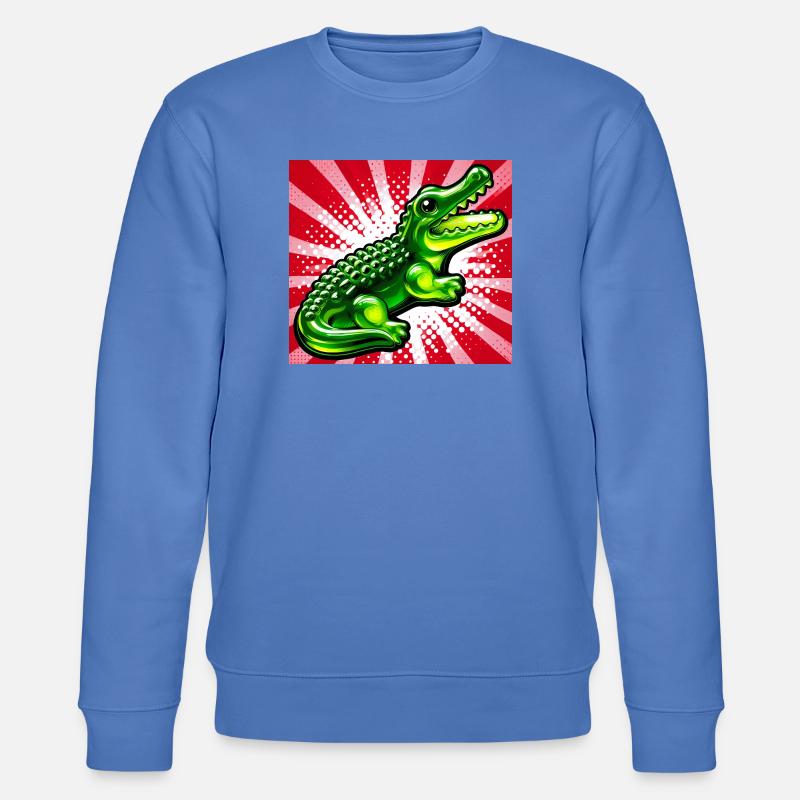 Krokodil - Stanley/Stella Unisex Bio-Sweatshirt CHANGER  - Blau