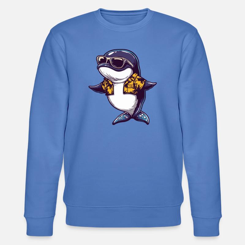 Wal Comic Urlaub - Stanley/Stella Unisex Bio-Sweatshirt CHANGER  - Blau
