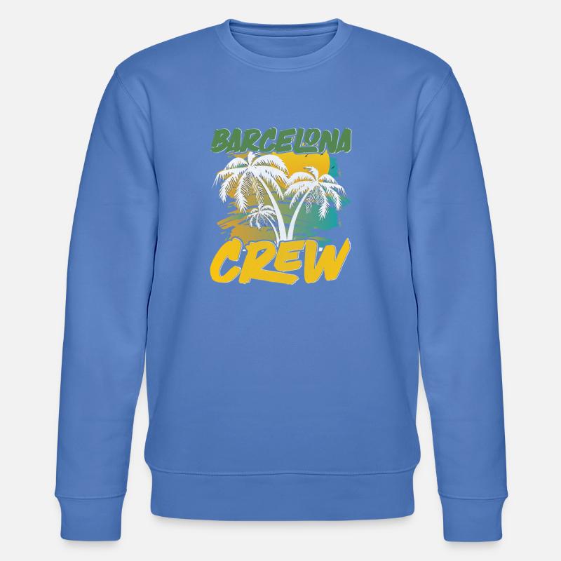 Barcelone Crew - Sweat bio CHANGER Stanley/Stella Unisexe - bleu