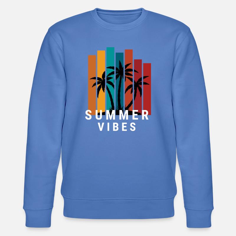 Sommerliche Vibes - Stanley/Stella Unisex Bio-Sweatshirt CHANGER  - Blau
