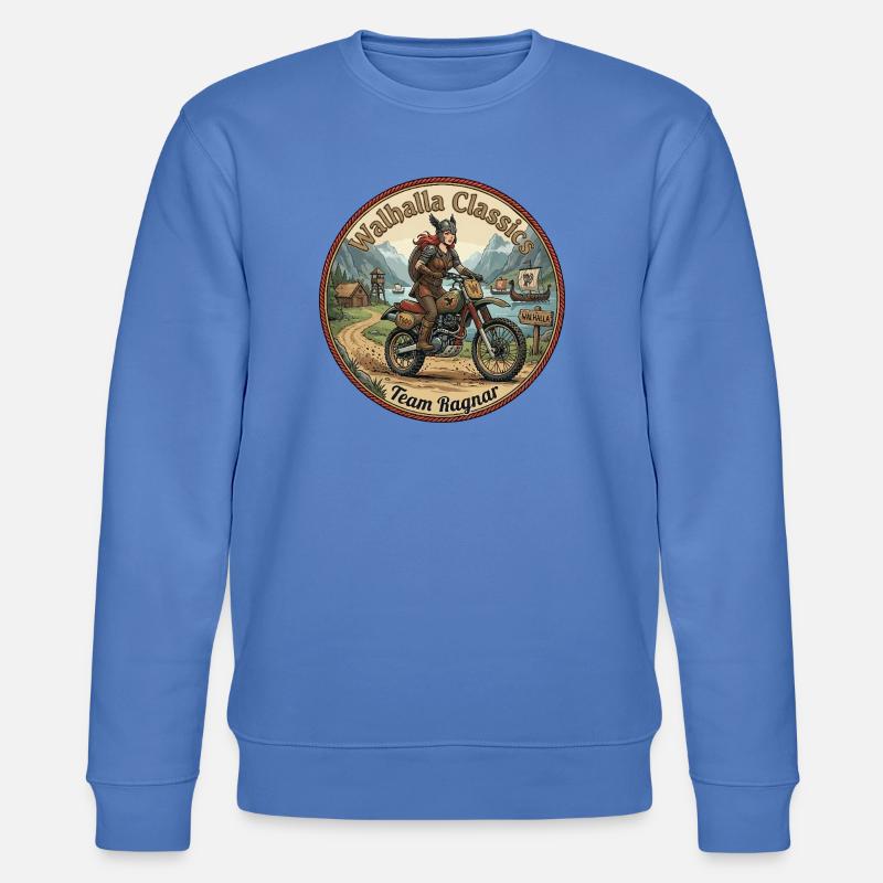 Walhalla Classics - Team Ragnar - Stanley/Stella Unisex Bio-Sweatshirt CHANGER  - Blau