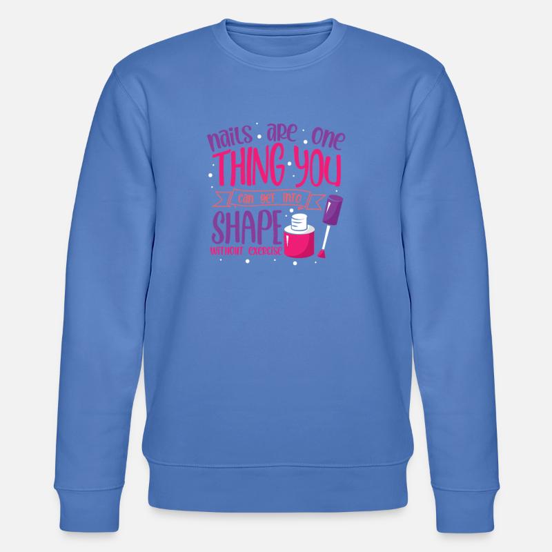Nageldesigner Nageldesignerin Kosmetik Nagelstudio - Stanley/Stella Unisex Bio-Sweatshirt CHANGER  - Blau