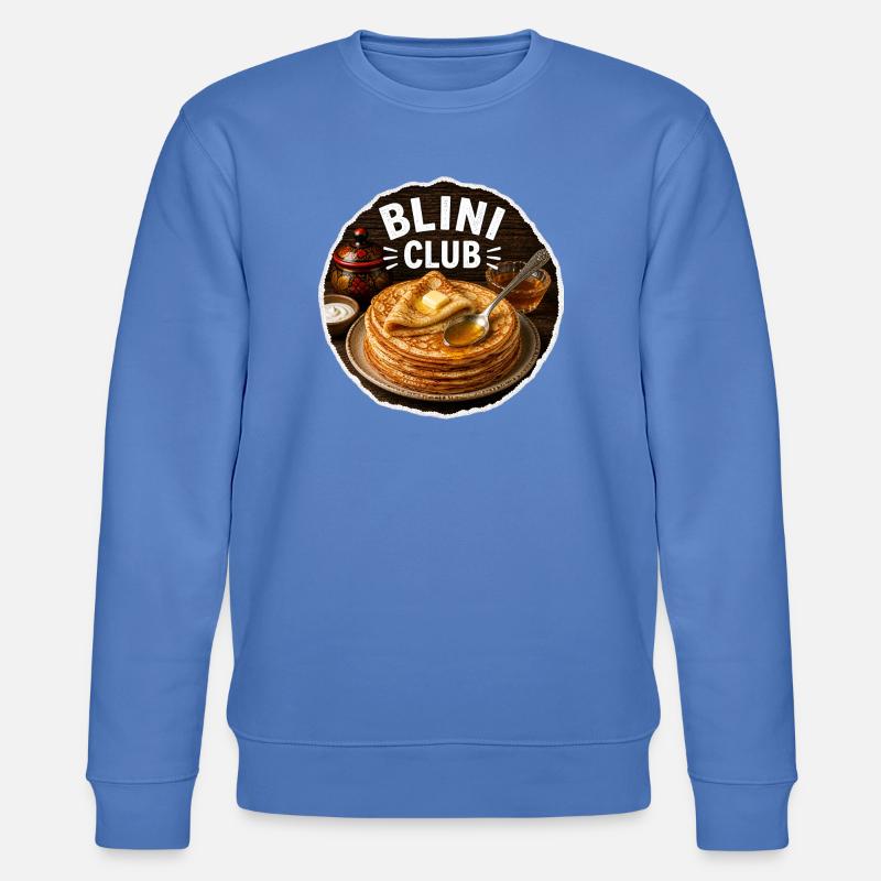 Blini Club Pfannkuchen - Stanley/Stella Unisex Bio-Sweatshirt CHANGER - Blau