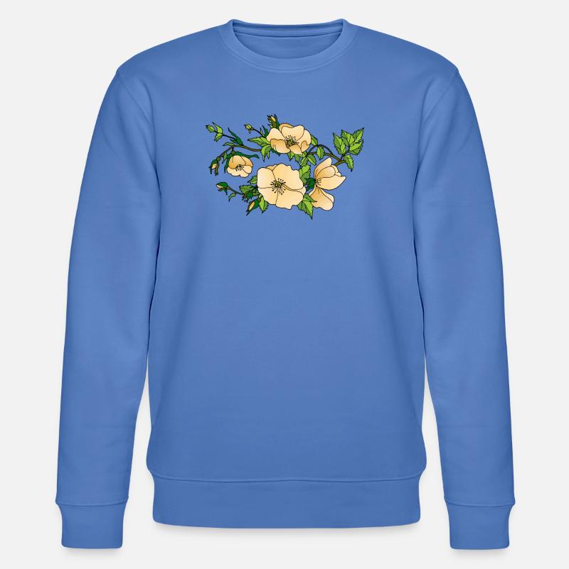 Blumen - Stanley/Stella Unisex Bio-Sweatshirt CHANGER  - Blau