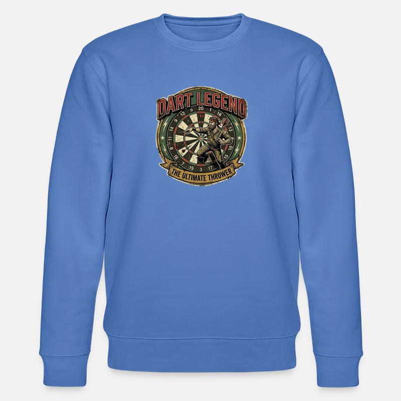 Dart Legend: Ultimate Thrower - Stanley/Stella Unisex Bio-Sweatshirt CHANGER - Blau