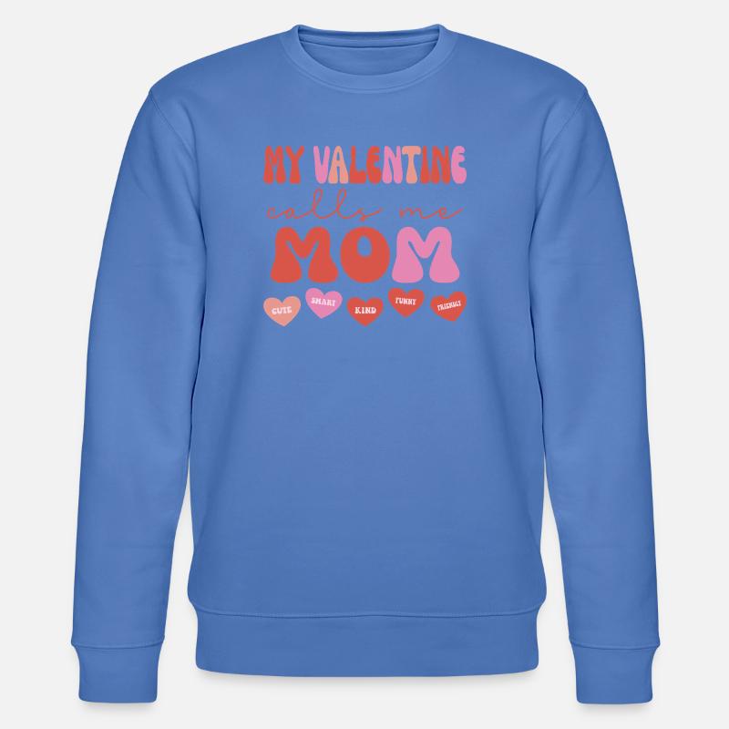 Mein Valentin nennt mich Mama - Stanley/Stella Unisex Bio-Sweatshirt CHANGER  - Blau