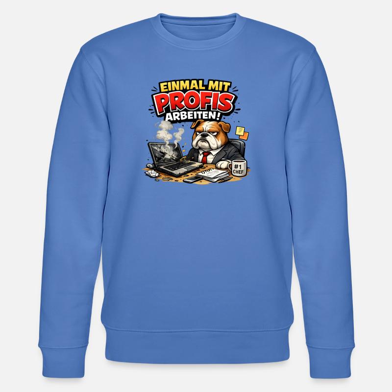 Einmal mit Profis arbeiten - Stanley/Stella Unisex Bio-Sweatshirt CHANGER  - Blau