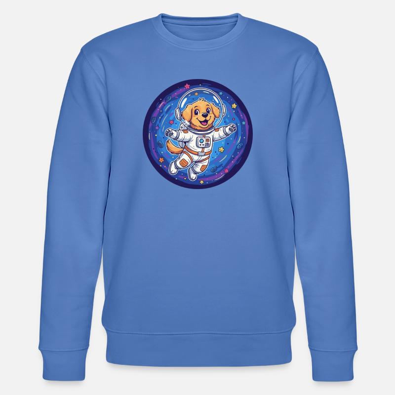 Chien de l’espace en combinaison d’astronaute - Sweat bio CHANGER Stanley/Stella Unisexe - bleu