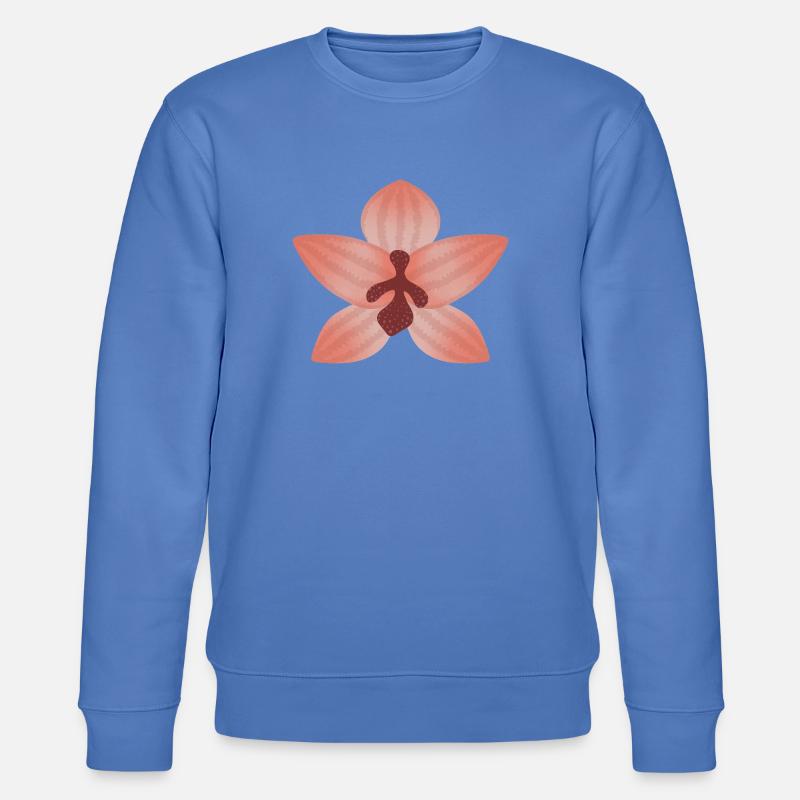 Fleur d’orchidée pastel - Sweat bio CHANGER Stanley/Stella Unisexe - bleu