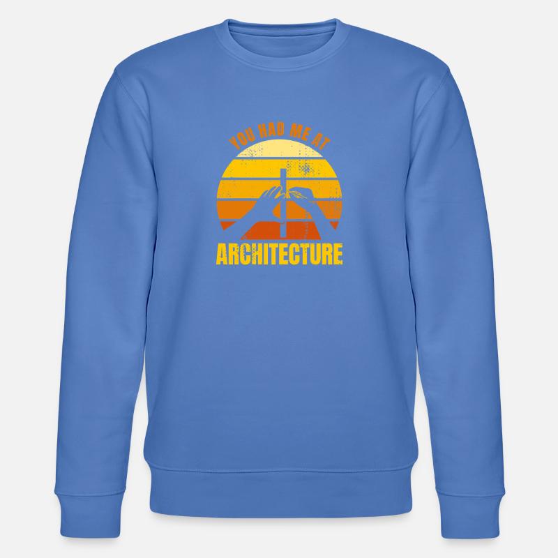 Architekten Spruch - Stanley/Stella Unisex Bio-Sweatshirt CHANGER  - Blau