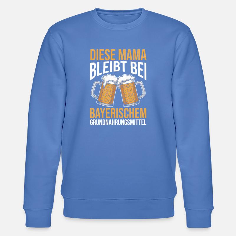 Bier Bierliebhaberin Mutter Mama - Stanley/Stella Unisex Bio-Sweatshirt CHANGER  - Blau