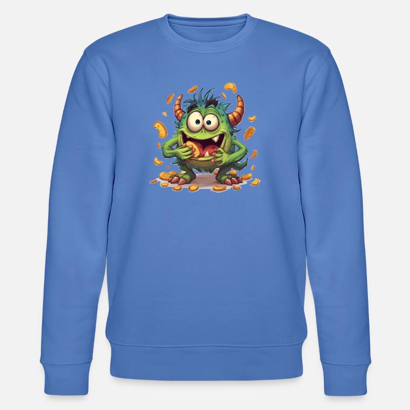 Snacking d’échantillons de menthe - Sweat bio CHANGER Stanley/Stella Unisexe - bleu