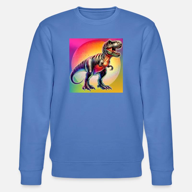 Dinosaurier - Stanley/Stella Unisex Bio-Sweatshirt CHANGER  - Blau