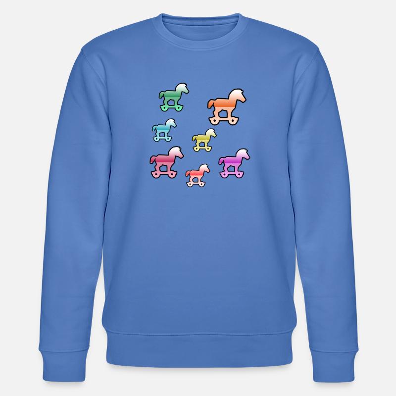 Pferde - Stanley/Stella Unisex Bio-Sweatshirt CHANGER  - Blau