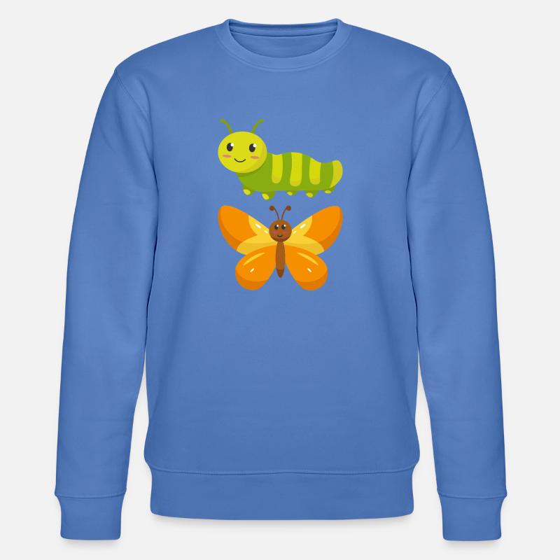 De la chenille au papillon - Sweat bio CHANGER Stanley/Stella Unisexe - bleu