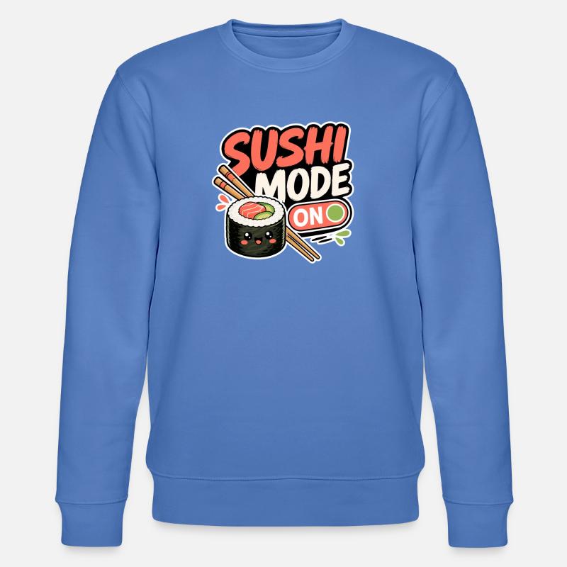 Sushi Mode On - Stanley/Stella Unisex Bio-Sweatshirt CHANGER  - Blau