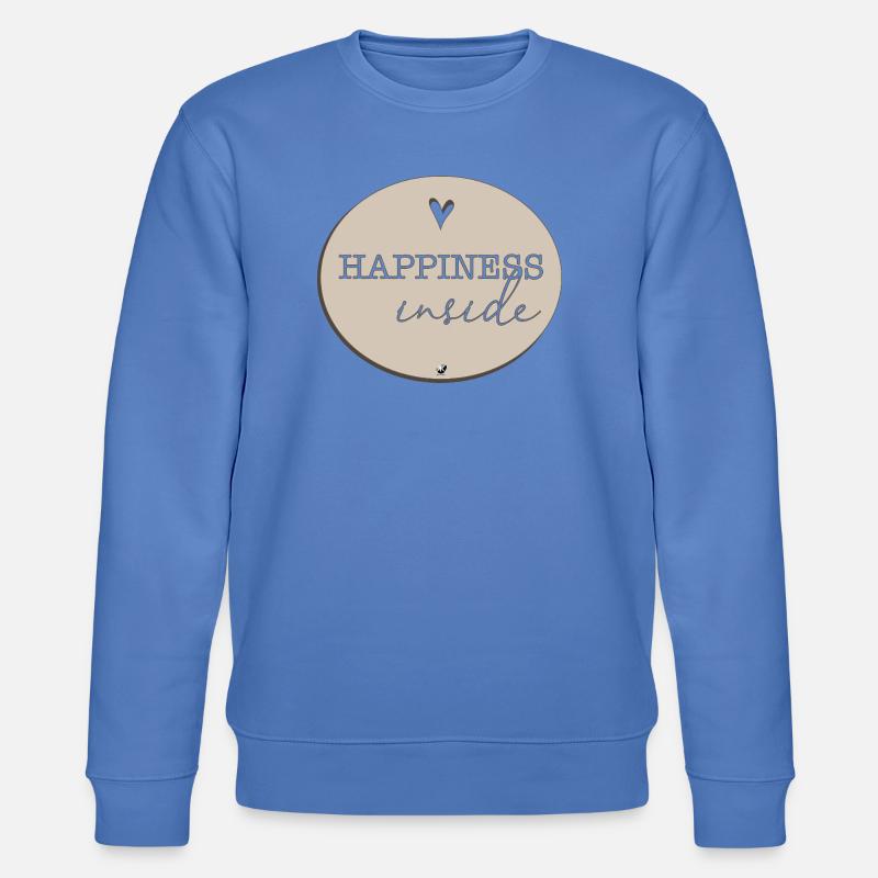 Inschrift mit Herz Abbildung - Stanley/Stella Unisex Bio-Sweatshirt CHANGER - Blau