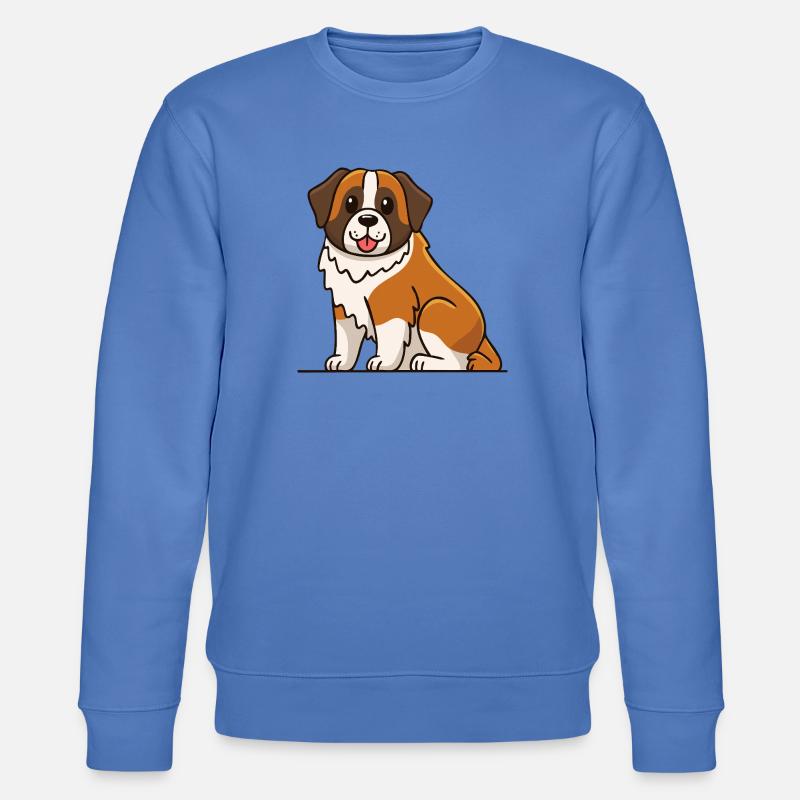 Bernhardiner (Comic) - Stanley/Stella Unisex Bio-Sweatshirt CHANGER  - Blau