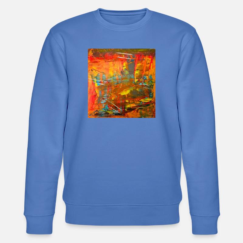 Image abstraite couleur feu - Sweat bio CHANGER Stanley/Stella Unisexe - bleu