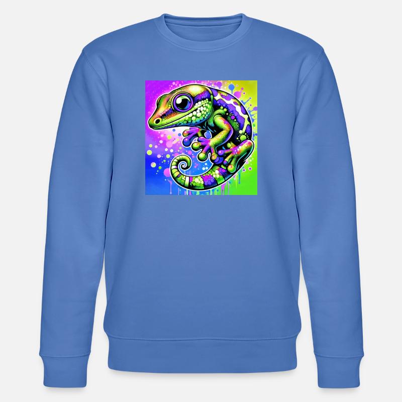 Gecko - Stanley/Stella Unisex Bio-Sweatshirt CHANGER  - Blau