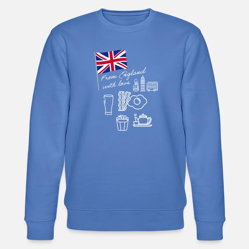 EXANGLIA (Weiß) - Stanley/Stella Unisex Bio-Sweatshirt CHANGER  - Blau