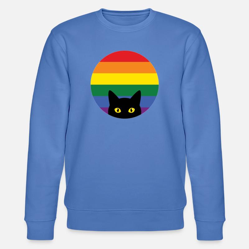 Pride Month LGBT – Späh-Katze - Stanley/Stella Unisex Bio-Sweatshirt CHANGER - Blau