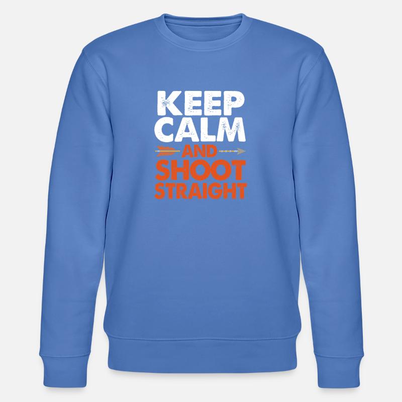 Bogen Bogenschütze Bogenschießen - Stanley/Stella Unisex Bio-Sweatshirt CHANGER - Blau