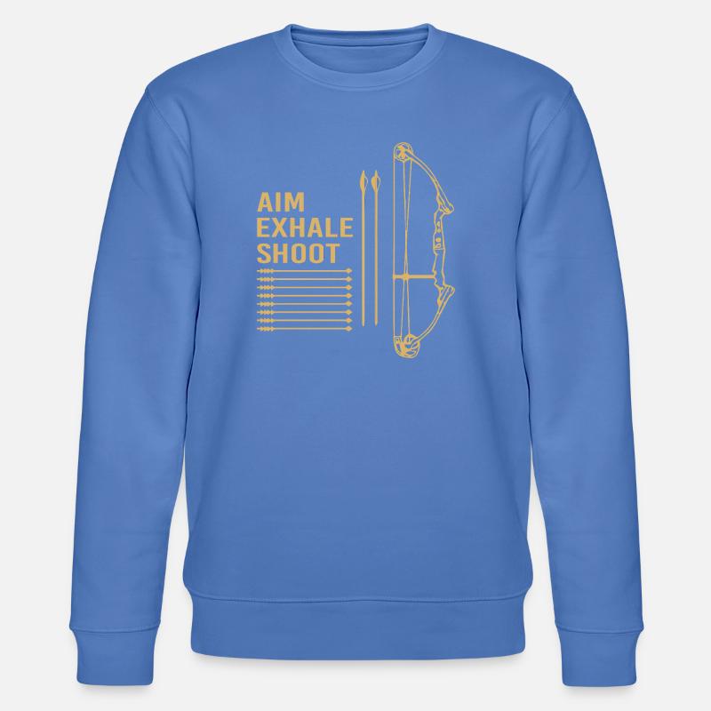 Bogenschütze Bogen Bogenschießen - Stanley/Stella Unisex Bio-Sweatshirt CHANGER  - Blau