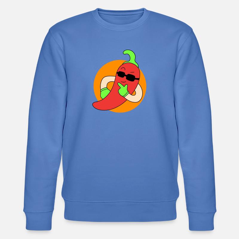 Kühle Chilischoten - Stanley/Stella Unisex Bio-Sweatshirt CHANGER  - Blau