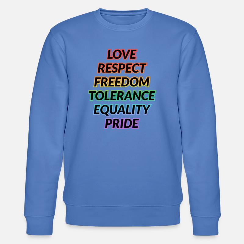 T-shirt Pride Rainbow Values - Sweat bio CHANGER Stanley/Stella Unisexe - bleu