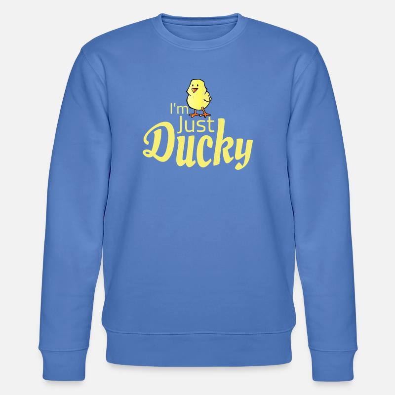 Just Ducky Fun Graphic Tee - Stanley/Stella Unisex Bio-Sweatshirt CHANGER  - Blau