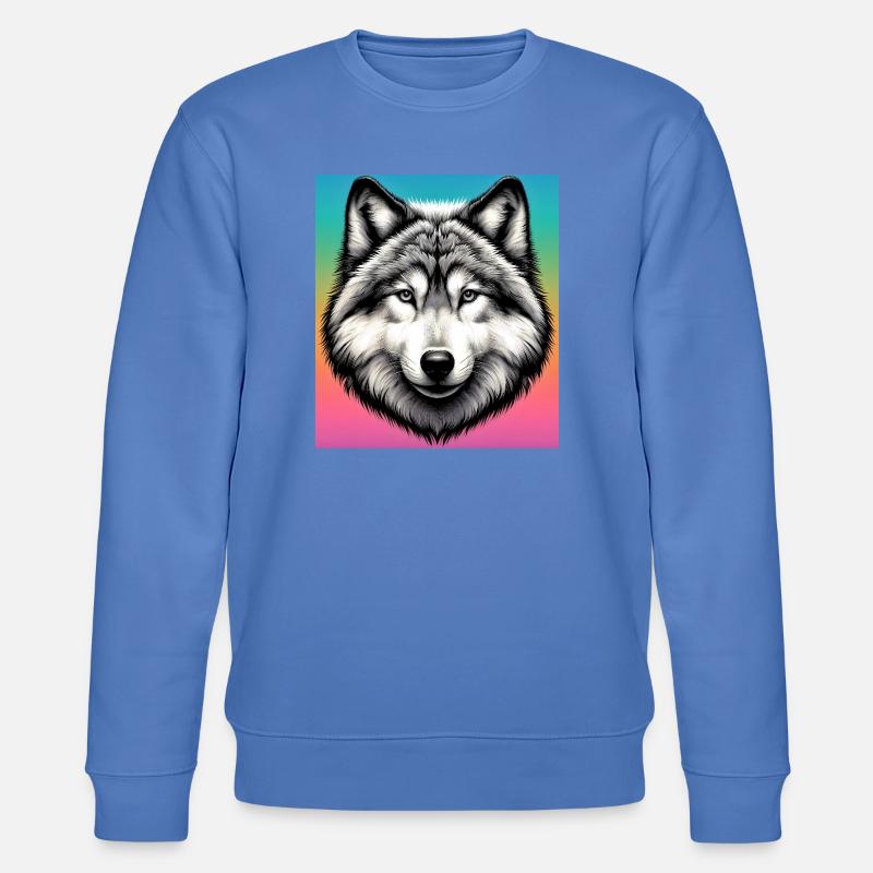 Wolf - Stanley/Stella CHANGER Unisex Organic Sweatshirt - bright blue